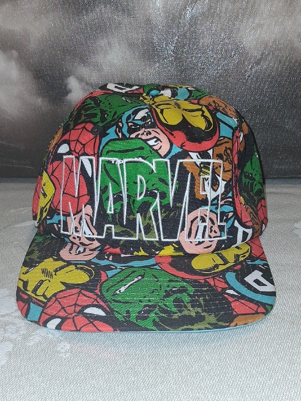 Marvel Multicolor Comic Character Snapback Hat